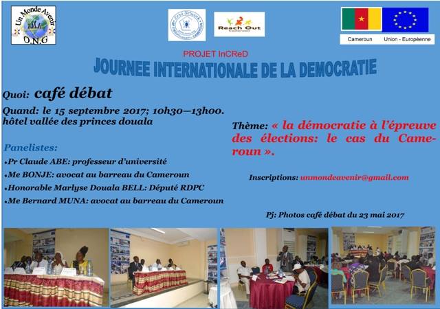 CAFÉ DÉBAT: « la démocratie à l’épreuve des élections: le cas du Cameroun ».