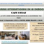 Organisation d’un Café Débat: « Le vote comme moyen d’amélioration de la gouvernance politique»