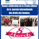 37eme édition de la  journée internationale des droits des femmes.