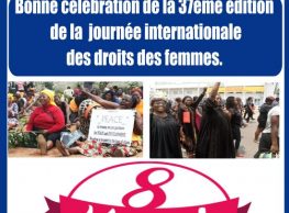 37eme édition de la  journée internationale des droits des femmes.