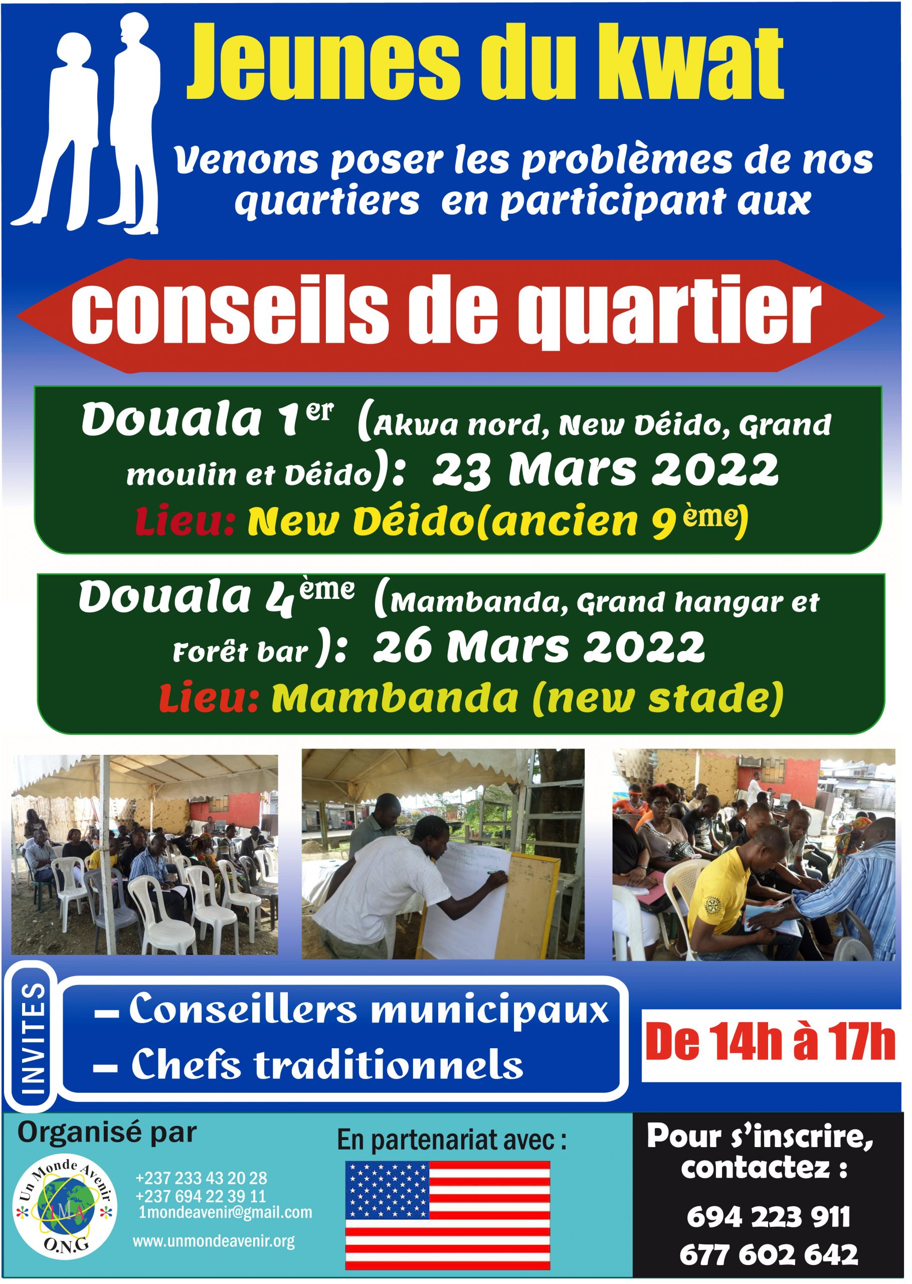 Conseils de quartiers Douala 1ère et douala 4ème